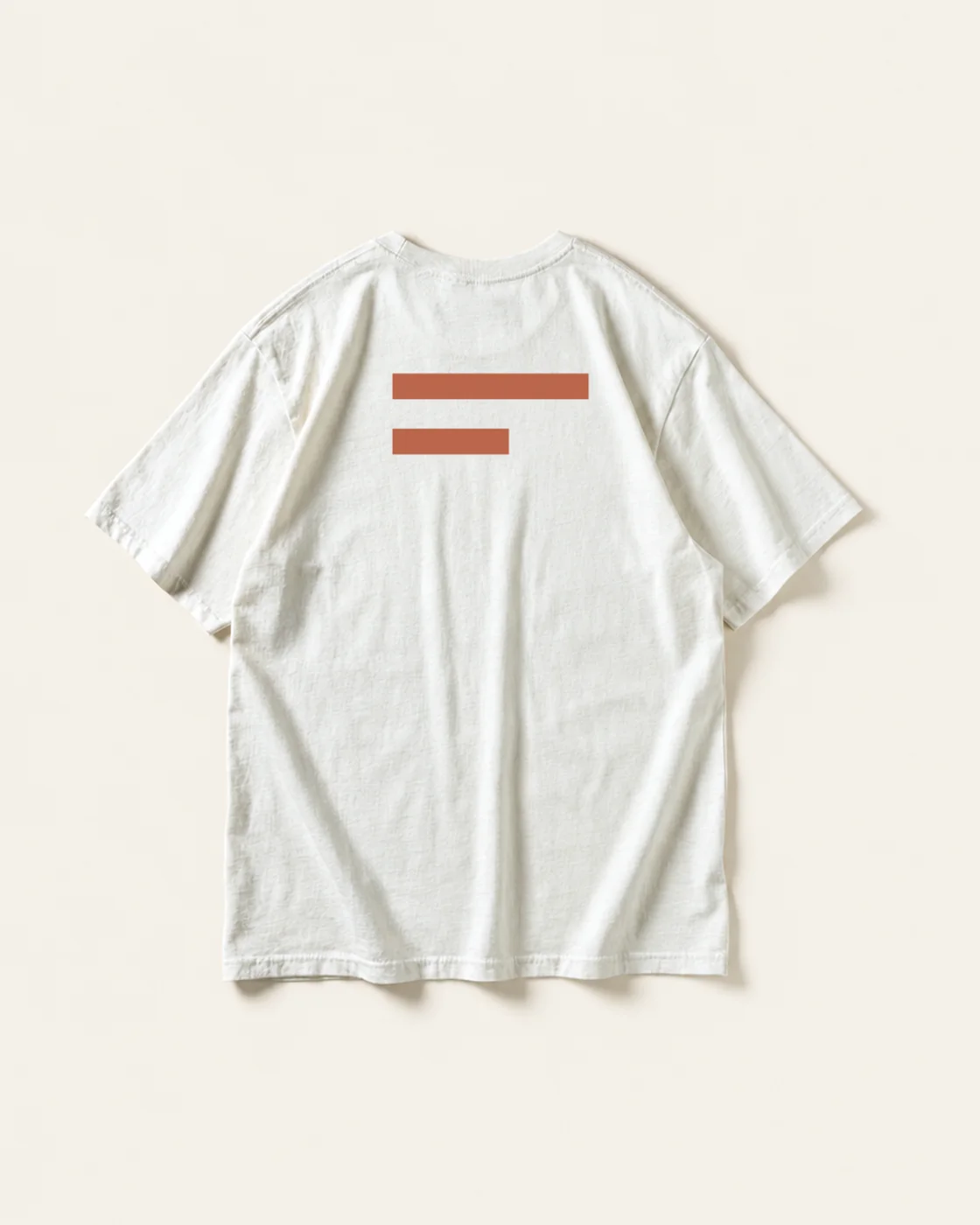Overcast Graphic Tee in Bone, flat lay