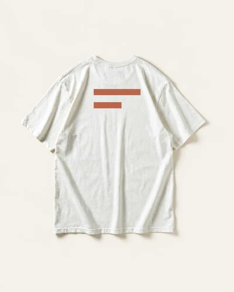 Overcast Graphic Tee in Bone, flat lay