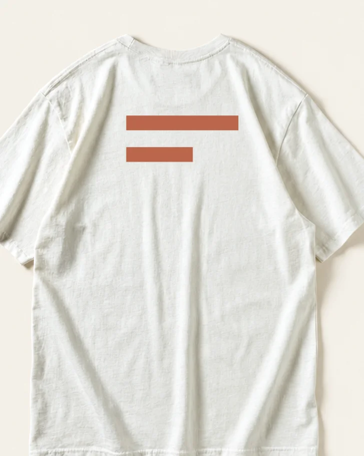 Overcast Graphic Tee in Bone, fabric detail