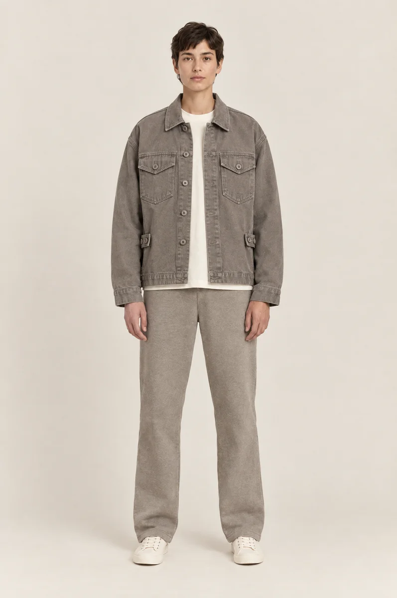 Overcast Trucker Jacket, worn