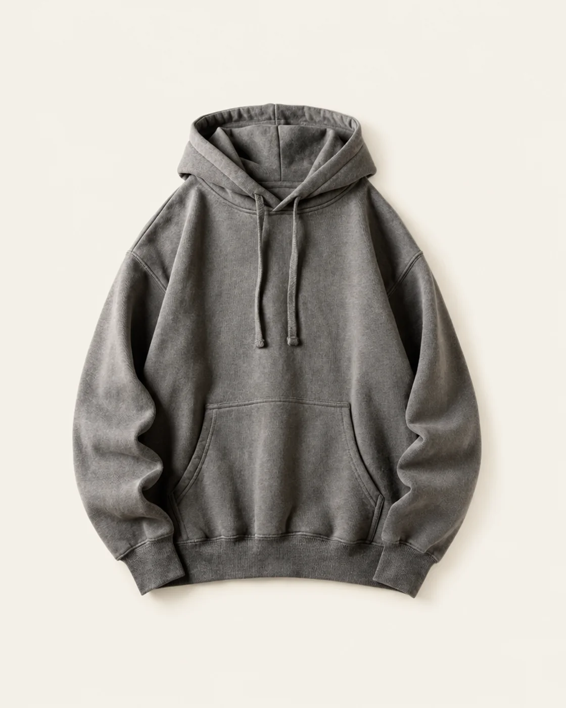 Ridgeline Hoodie in Ash, flat lay