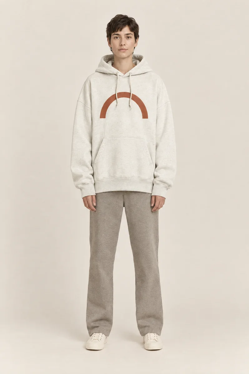 Solstice Arch Hoodie, worn