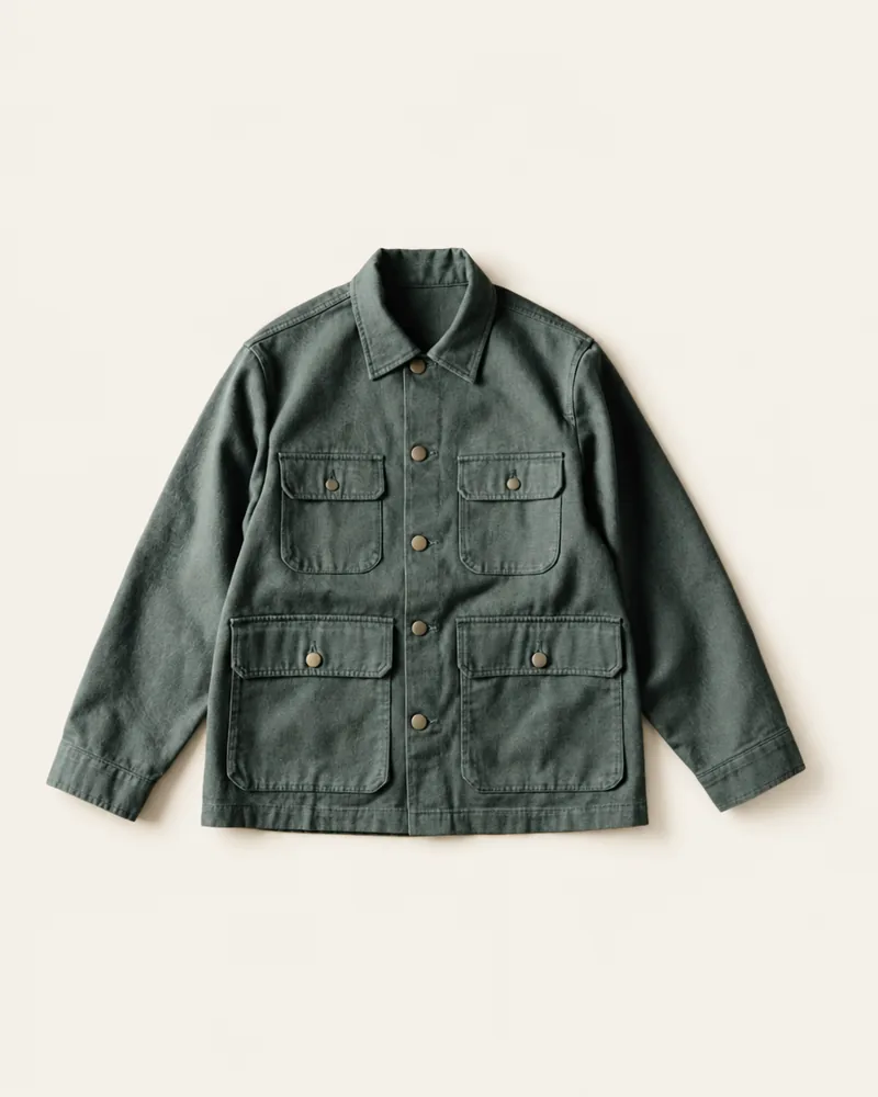 Windward Work Jacket in Slate, flat lay